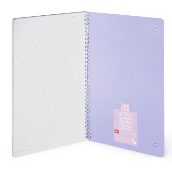 Cahier ligne spirale A4 - Teddy Bear - Legami