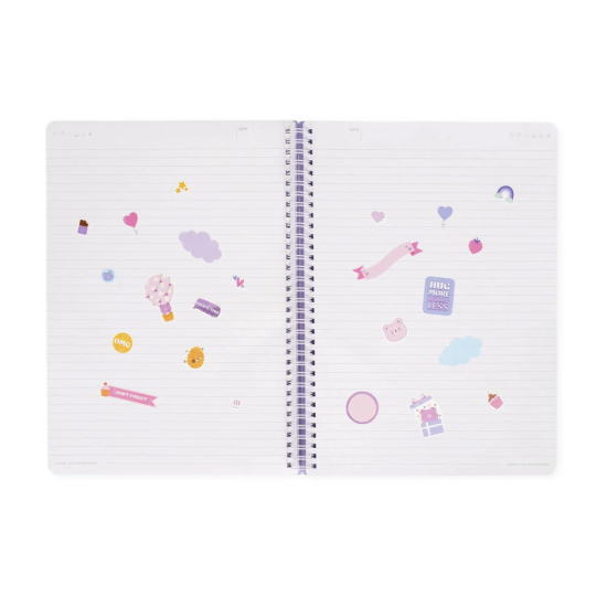 Cahier ligne spirale A4 - Teddy Bear - Legami