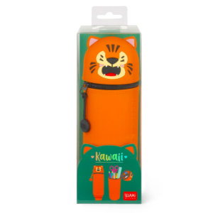 Trousse 2 en 1 Kawaii Tigre - Silicone Souple - Legami