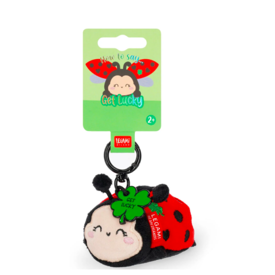 Porte-clés en peluche Tiny super soft - Coccinelle - Legami