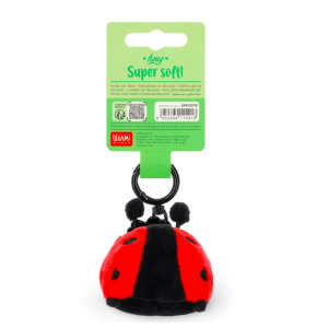 Porte-clés en peluche Tiny super soft - Coccinelle - Legami