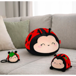 Porte-clés en peluche Tiny super soft - Coccinelle - Legami