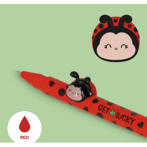 Stylo à encre gel Coccinelle - Lovely friends - Legami