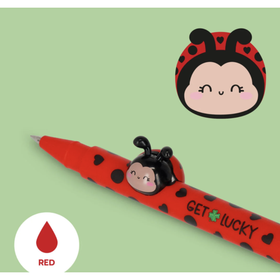 Stylo à encre gel Coccinelle - Lovely friends - Legami