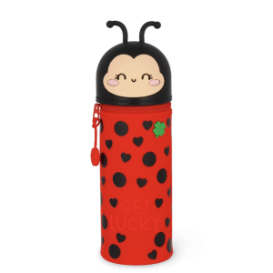 Trousse 2 en 1 Kawaii Coccinelle - Silicone souple - Legami