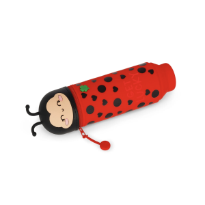 Trousse 2 en 1 Kawaii Coccinelle - Silicone souple - Legami