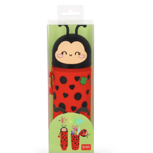 Trousse 2 en 1 Kawaii Coccinelle - Silicone souple - Legami