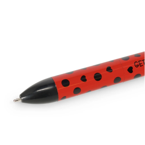 Stylo à bille à deux couleurs - Coccinelle - Click&clack - Legami