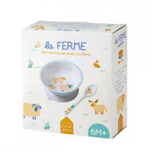 Bol ventouse avec cuillère  - La Ferme - Petit Jour Paris