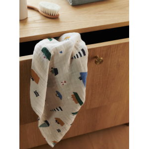 Lot de 2 langes en mousseline de coton Lewis - Sailing /Dove blue - Liewood
