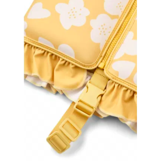 Gilet de flottaison avec volants Dove 19/30 kgs - Flower / Lemon Yellow - Liewood