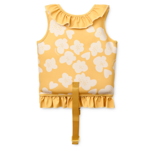 Gilet de flottaison avec volants Dove 19/30 kgs - Flower / Lemon Yellow - Liewood