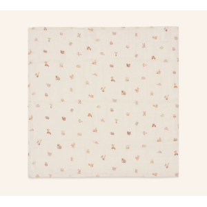 Langes en gaze de coton x3 - Animal Friends 70x70cm - Jollein