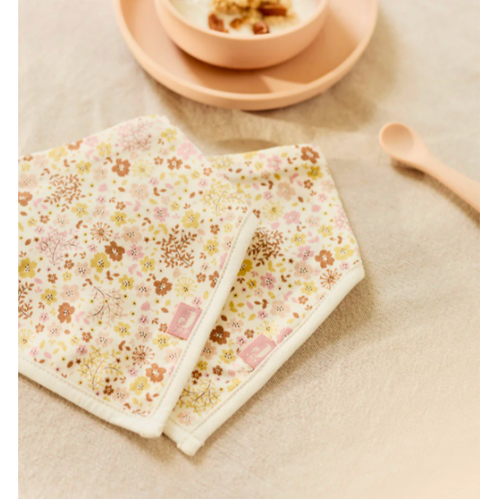 Bavoirs bandanas x 2 - Flower Fairies - Jollein