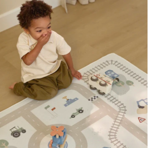 Tapis de jeu Voitures - Beige - Little Dutch