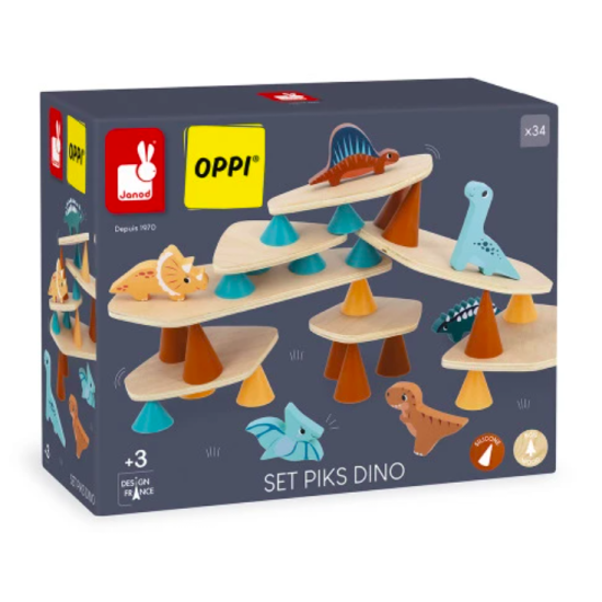 Jeu d'équilibre en bois - Piks Dino - Janod
