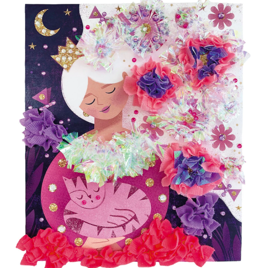 Kit créatif Froufrous à piquer et strass à coller - Princesses - Janod