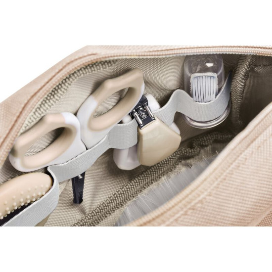 Trousse de toilette beige 7 accessoires - Béaba