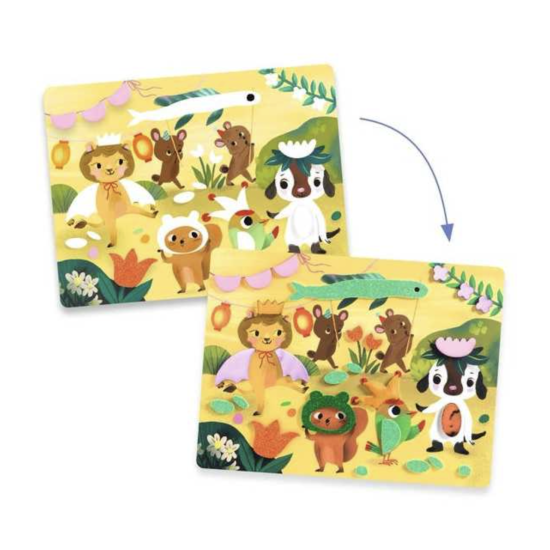 Collage de mousses fêtes scintillantes - Djeco