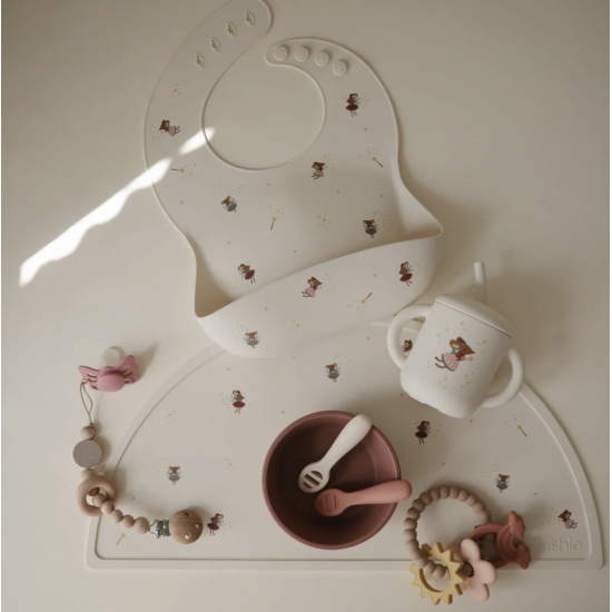 Bavoir silicone Fairy Mice - Mushie