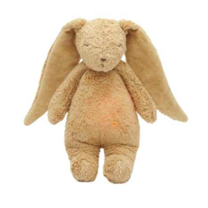 Peluche veilleuse / bruits blancs Lapin nature bio capuccino - Moonie