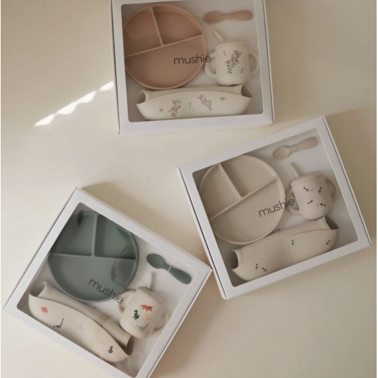 Coffret cadeau set repas Dino - Mushie