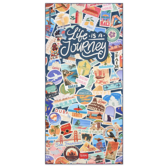 Drap de plage - Travel stickers - Legami