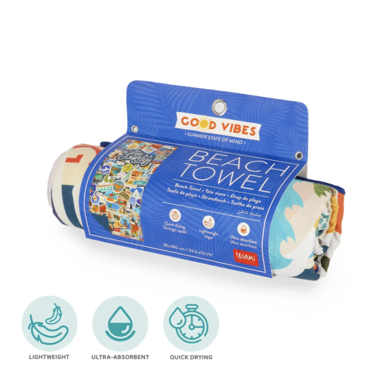 Drap de plage - Travel stickers - Legami