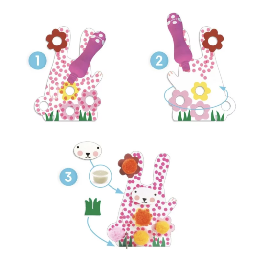 Points et pompons - Dans l'herbe - Djeco