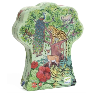 Puzzle silhouette 54 pcs - Jungle indienne - Djeco