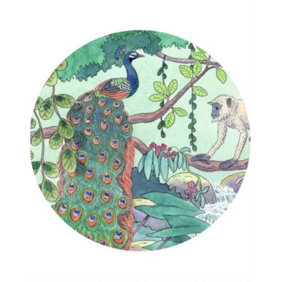 Puzzle silhouette 54 pcs - Jungle indienne - Djeco