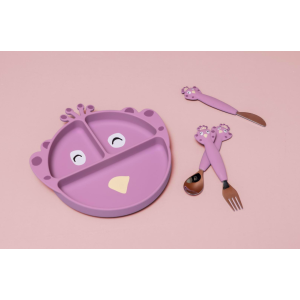 Assiette compartimentée à ventouse - Mrs Peacock - Trixie