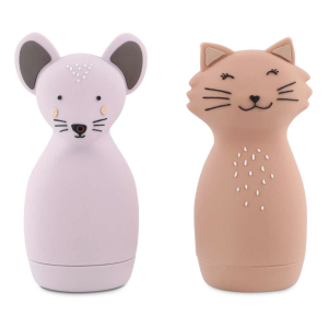 Jouets de bain aspergeurs - Mrs Cat & Mrs Mouse - Trixie