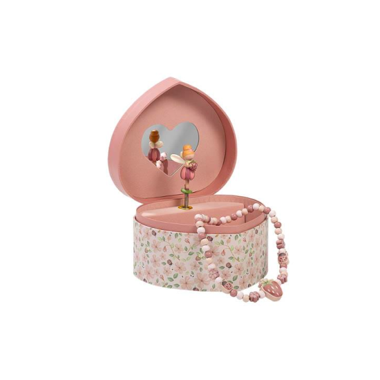 Boîte à bijoux musicale rose - Fairy Garden - Little Dutch