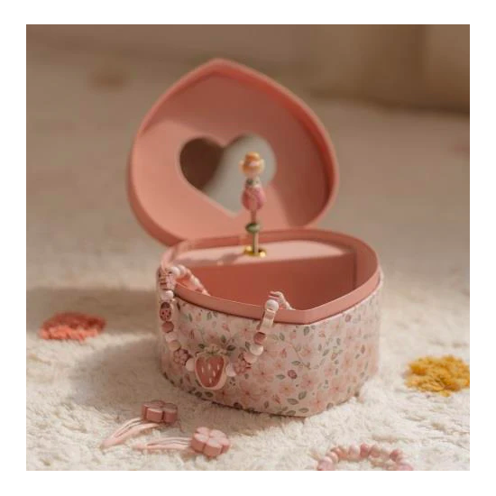 Boîte à bijoux musicale rose - Fairy Garden - Little Dutch