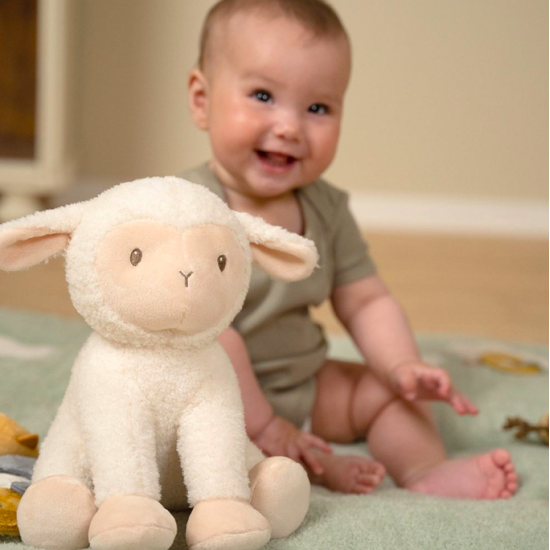 Peluche mouton 25 cm - Little Farm - Little Dutch