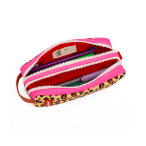 Trousse scolaire Léopard double compartiment - Hello Hossy