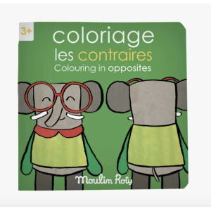Coloriage les contraires - Les Popipop - Moulin Roty