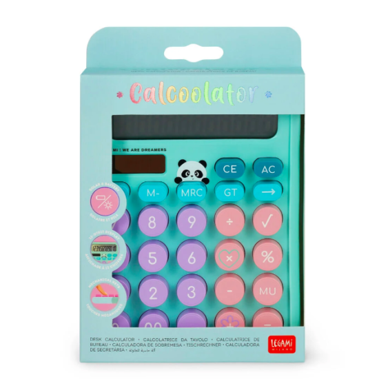 Calculatrice de bureau - Panda - Legami