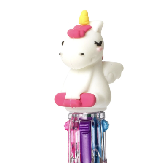 Stylo 4 couleurs Mini Rainbow - Licorne - Legami