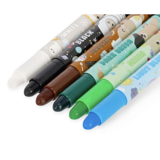 12 crayons de cire Teddy - Legami