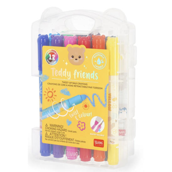 12 crayons de cire Teddy - Legami