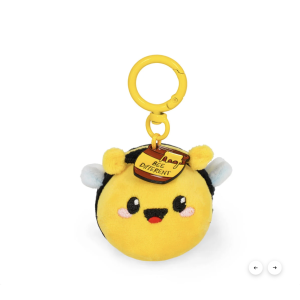 Porte-clés en peluche - Tiny Super Soft - Abeille - Legami