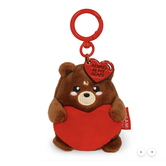 Porte-clés en peluche - Tiny Super Soft - Teddy - Legami