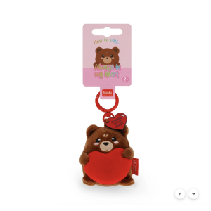 Porte-clés en peluche - Tiny Super Soft - Teddy - Legami