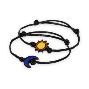 Lot de 2 bracelets "Better together" - Sun and Moon - Legami