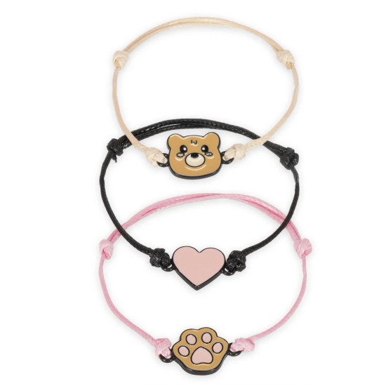 Lot de 3 bracelets "Better together" - Teddy Bear - Legami