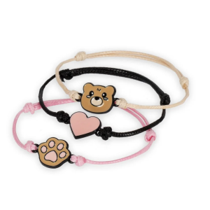 Lot de 3 bracelets "Better together" - Teddy Bear - Legami