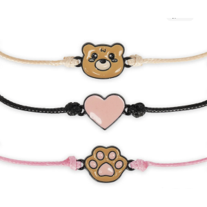 Lot de 3 bracelets "Better together" - Teddy Bear - Legami