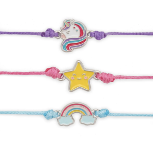 Lot de 3 bracelets "Better together" - Licorne - Legami